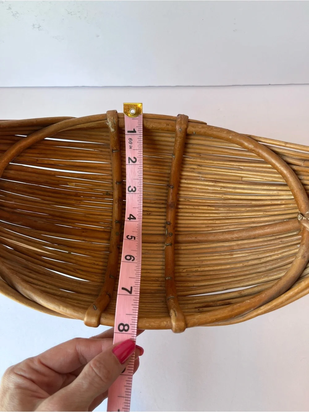 MCM Woven Boat Basket Vintage